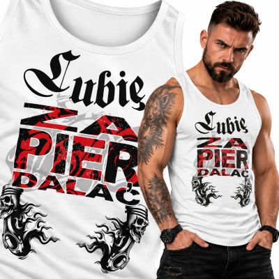 TANK TOP ŚMIESZNY  MOTORYZACYJNE LUBIĘ